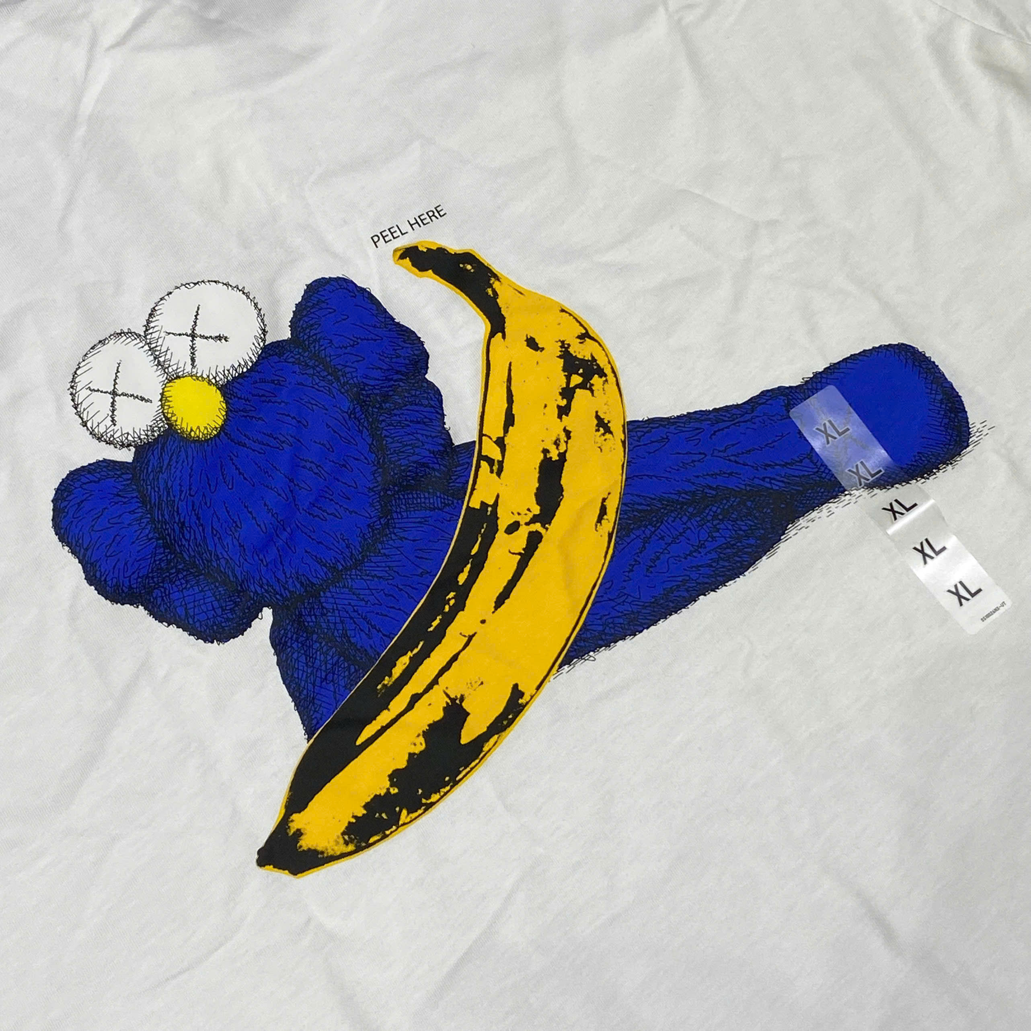  KAWS UNIQLO X ANDY WARHOL BANANA GRAPHIC T-SHIRT 