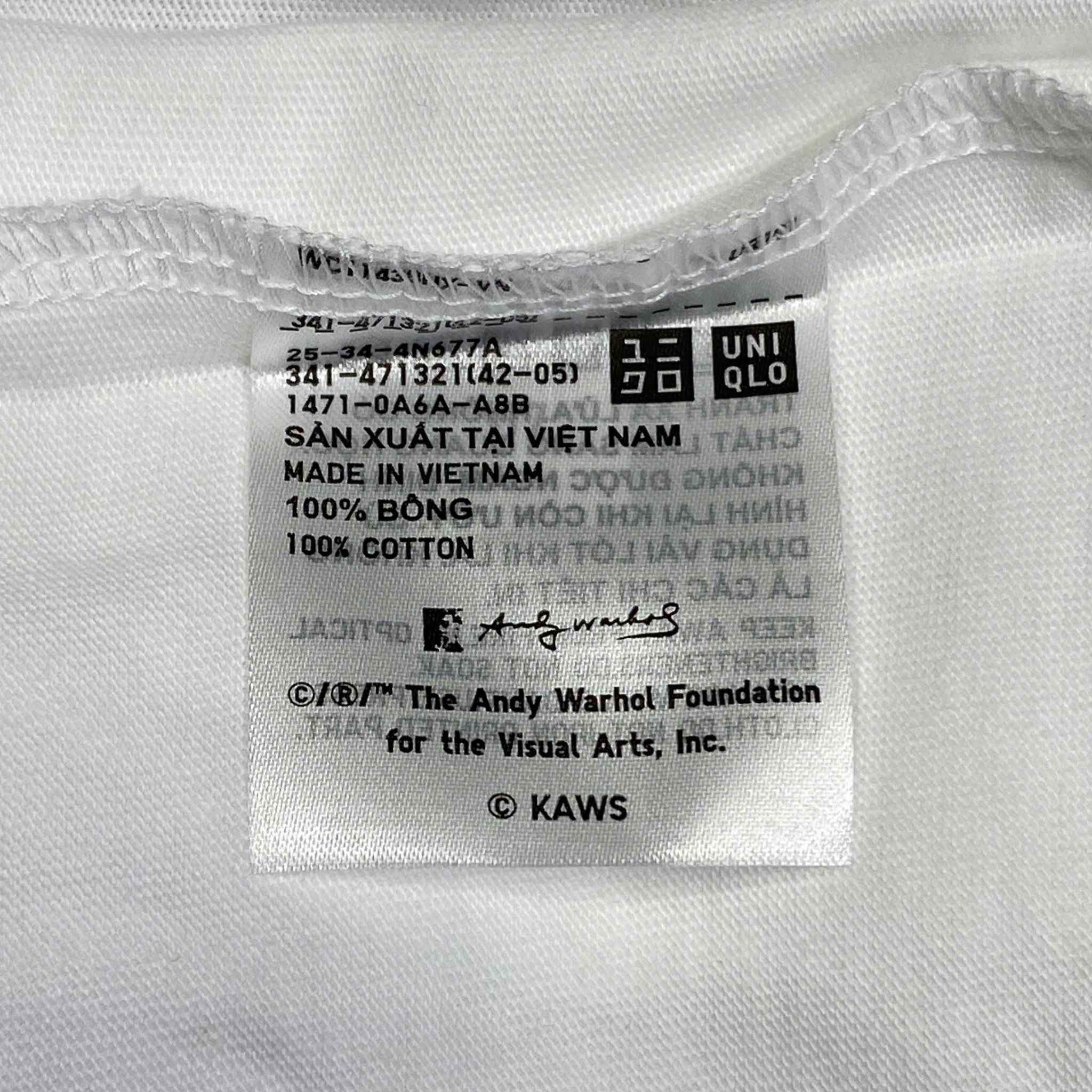  KAWS UNIQLO X ANDY WARHOL BANANA GRAPHIC T-SHIRT 