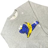  UNIQLO KAWS X WARHOL BANANA GREY CREWNECK SWEATER 