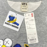  UNIQLO KAWS X WARHOL BANANA GREY CREWNECK SWEATER 