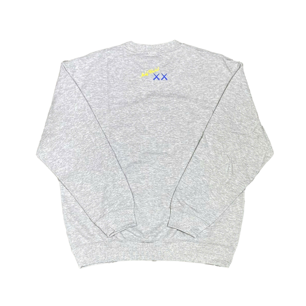  UNIQLO KAWS X WARHOL BANANA GREY CREWNECK SWEATER 