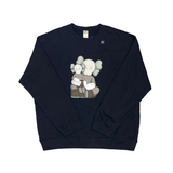  KAWS X UNIQLO LONGSLEEVE SWEATSHIRT BLACK 