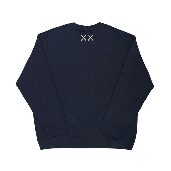  KAWS X UNIQLO LONGSLEEVE SWEATSHIRT BLACK 