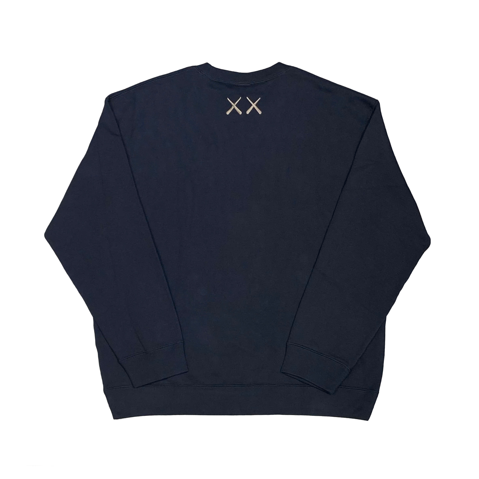  KAWS X UNIQLO LONGSLEEVE SWEATSHIRT BLACK 