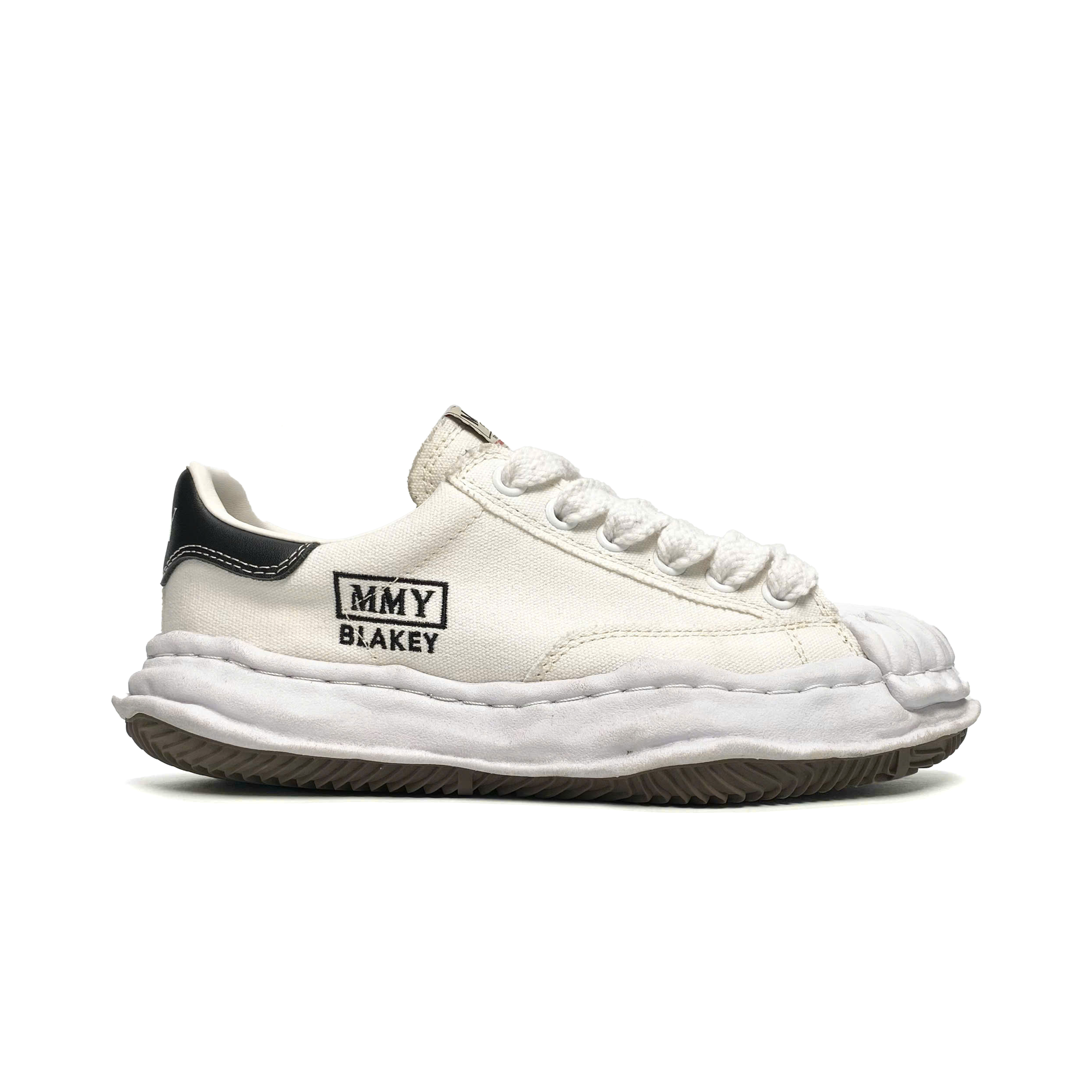  MAISON MIHARA YASUHIRO BLAKEY OG SOLE CANVAS LOW WHITE BLACK A08FW735 
