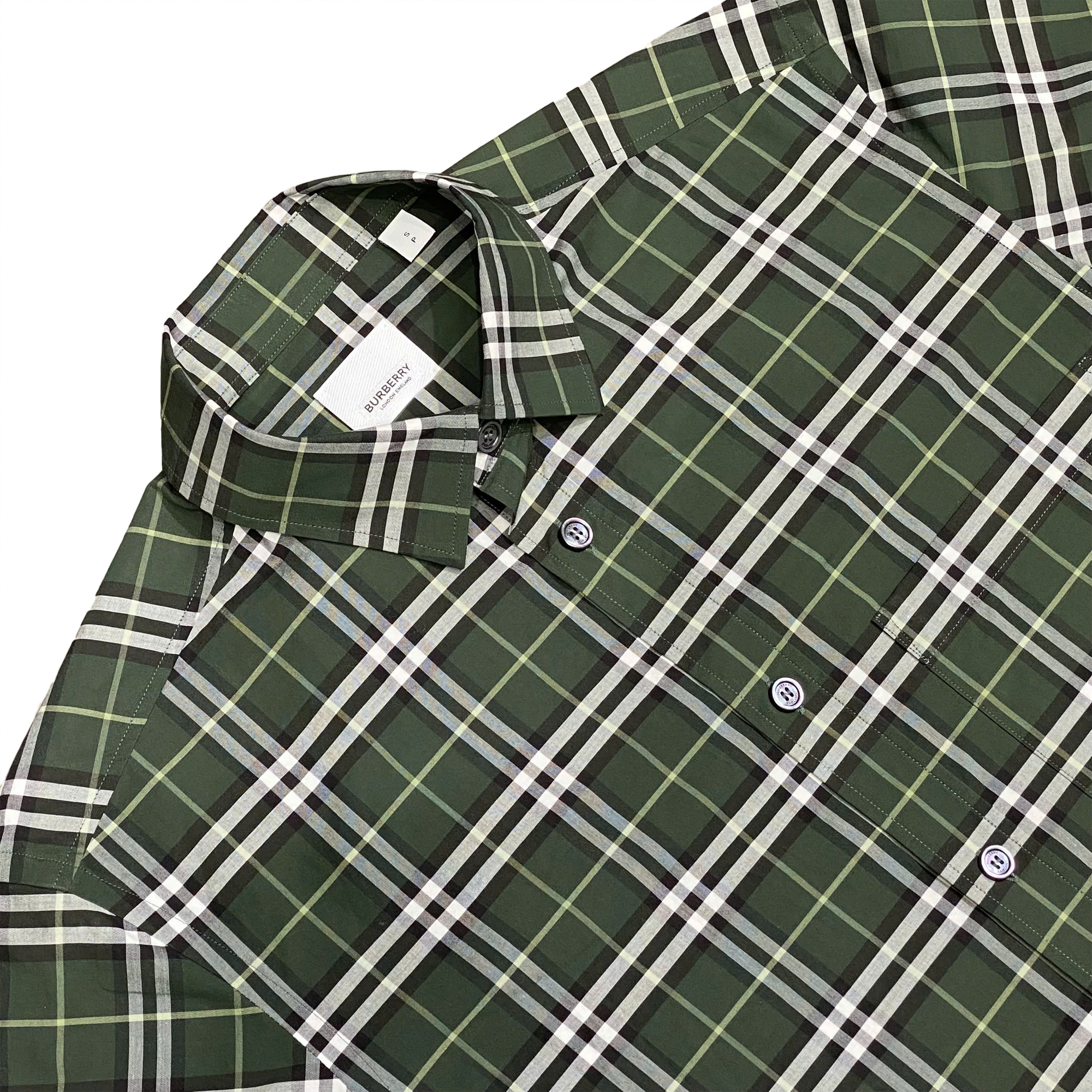  BURBERRY CHECK-PRINT COTTON SHIRT 