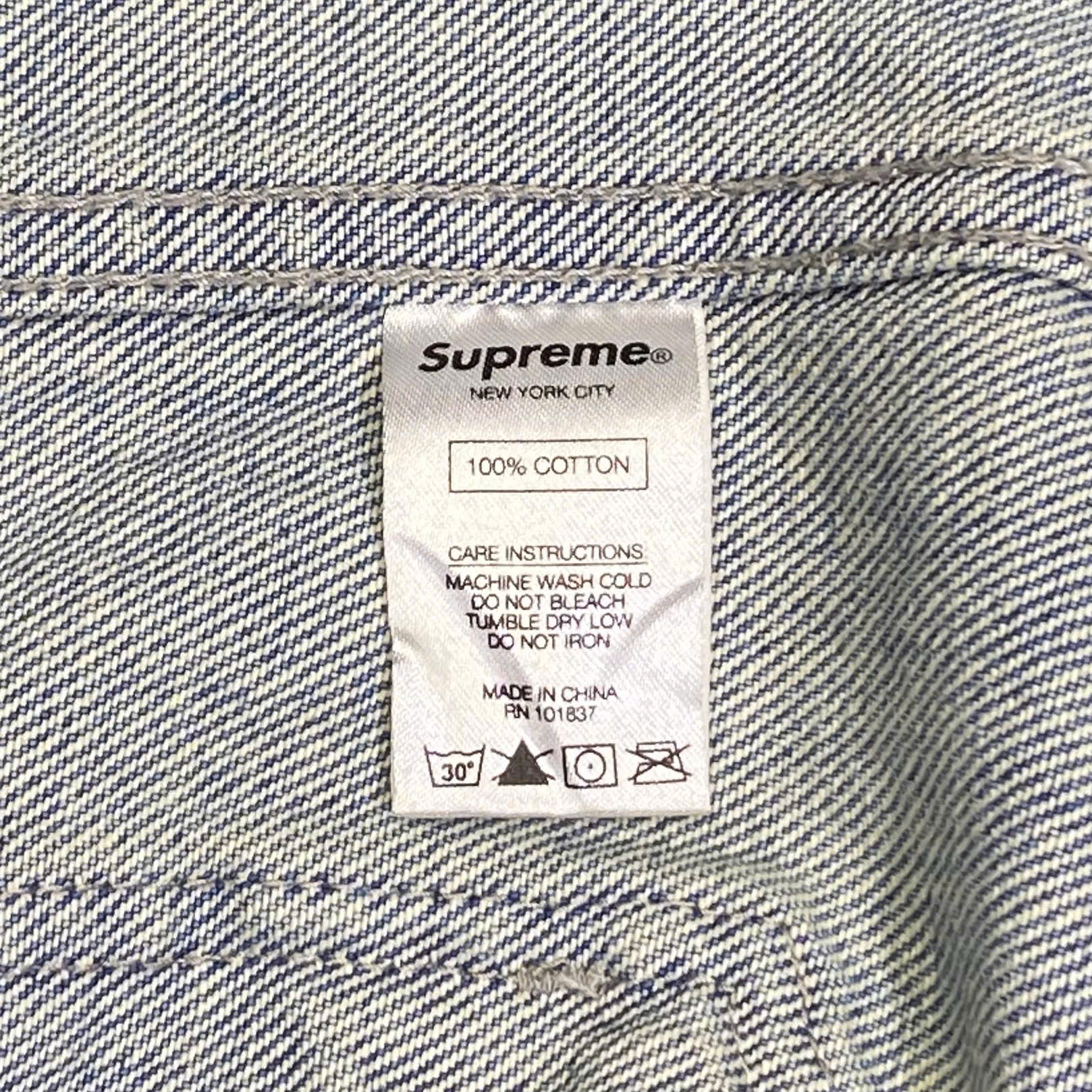  SUPREME GONZ MAP WORK JACKET WASHED BLUE 