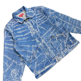  SUPREME GONZ MAP WORK JACKET WASHED BLUE 