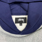  STUSSY TWO TONE HOODIE GREY HEATHER 