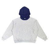  STUSSY TWO TONE HOODIE GREY HEATHER 