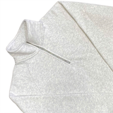  STUSSY FLEECE RAGLAN ZIP MOCK ASH HEATHER 
