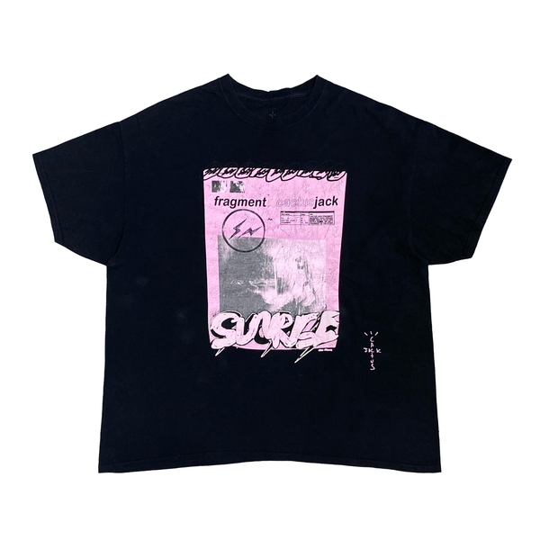  TRAVIS SCOTT CACTUS JACK FOR FRAGMENT PINK SUNRISE T-SHIRT 