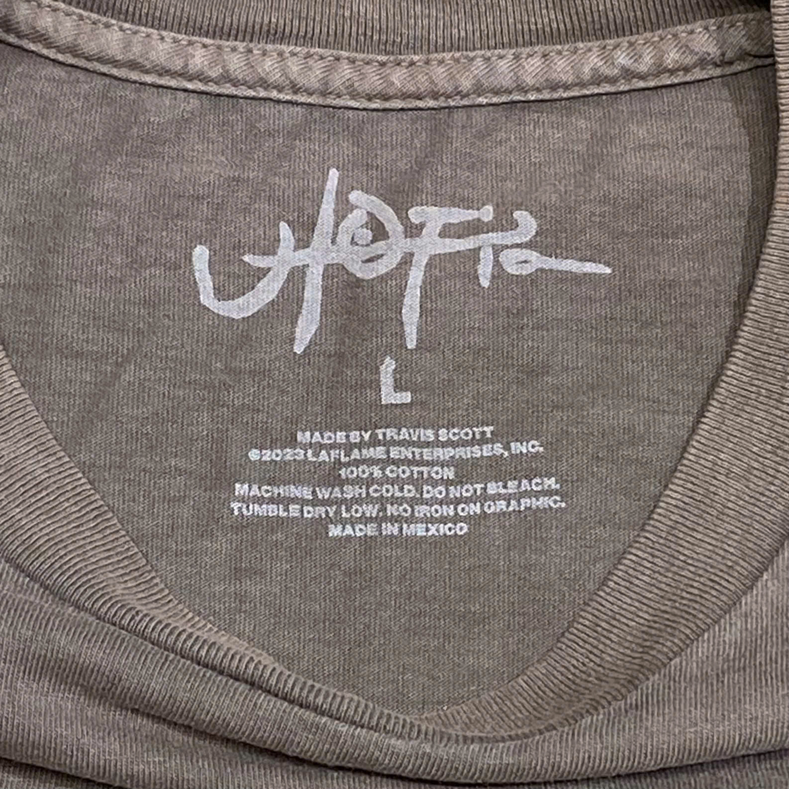 TRAVIS SCOTT UTOPIA I TEE BROWN 