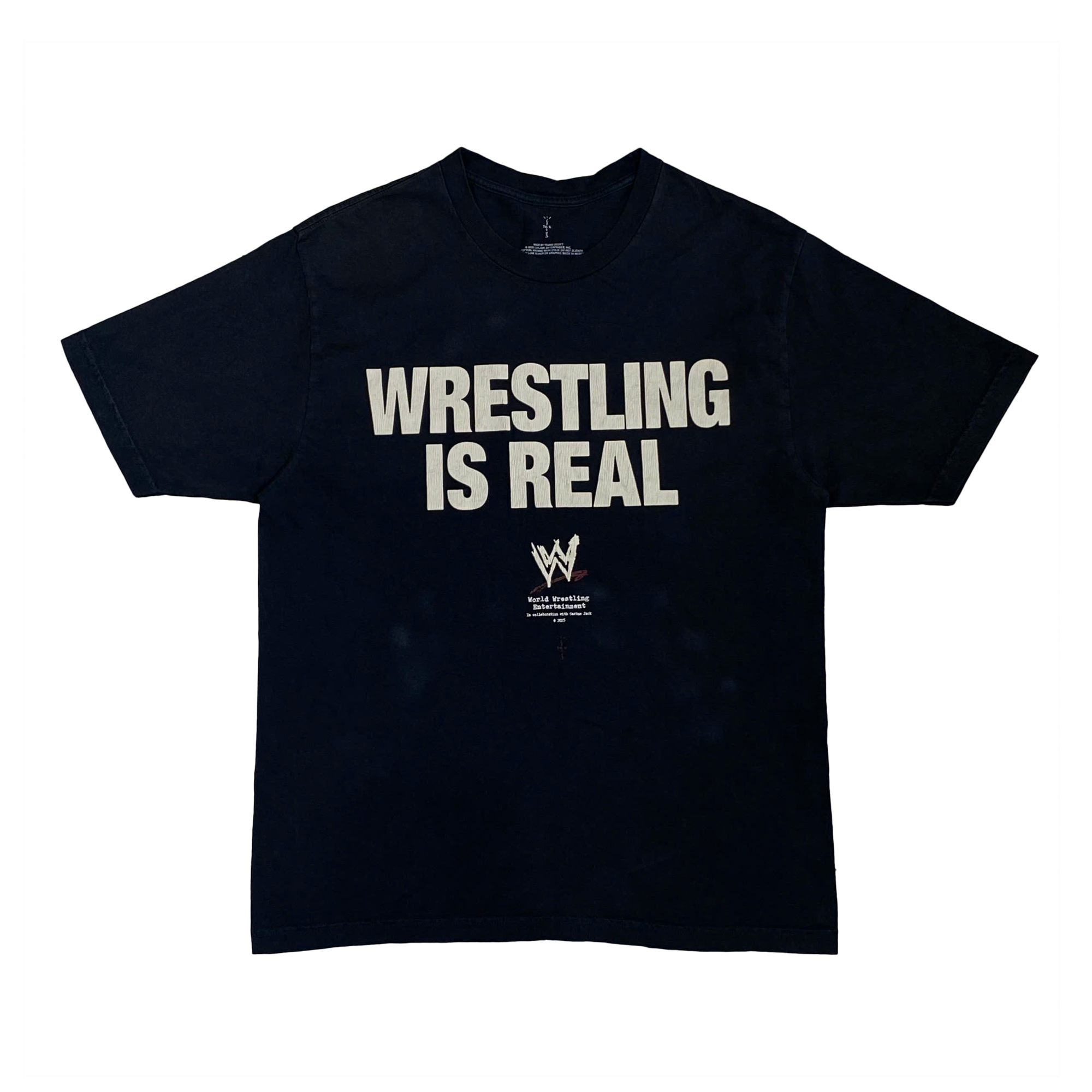  TRAVIS SCOTT WRESTLING IS REAL TEE BLACK 