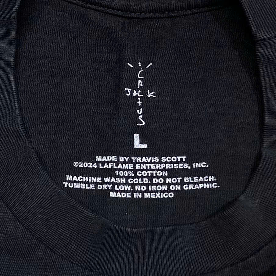  CACTUS JACK BY TRAVIS SCOTT FREE THE RAGE II TEE BLACK 