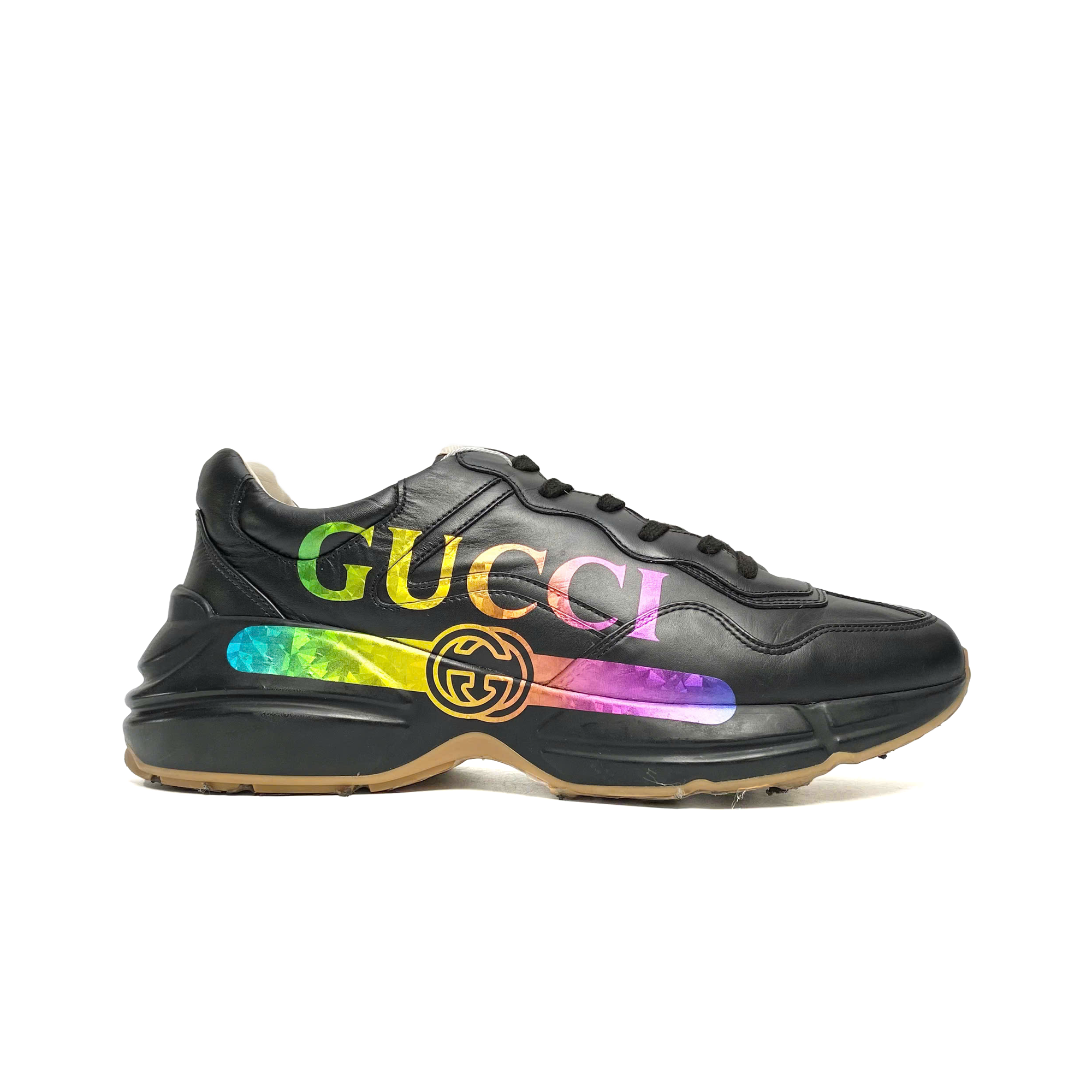  GUCCI WMNS RHYTON IRIDESCENT LOGO 553608-DRW00-1000 