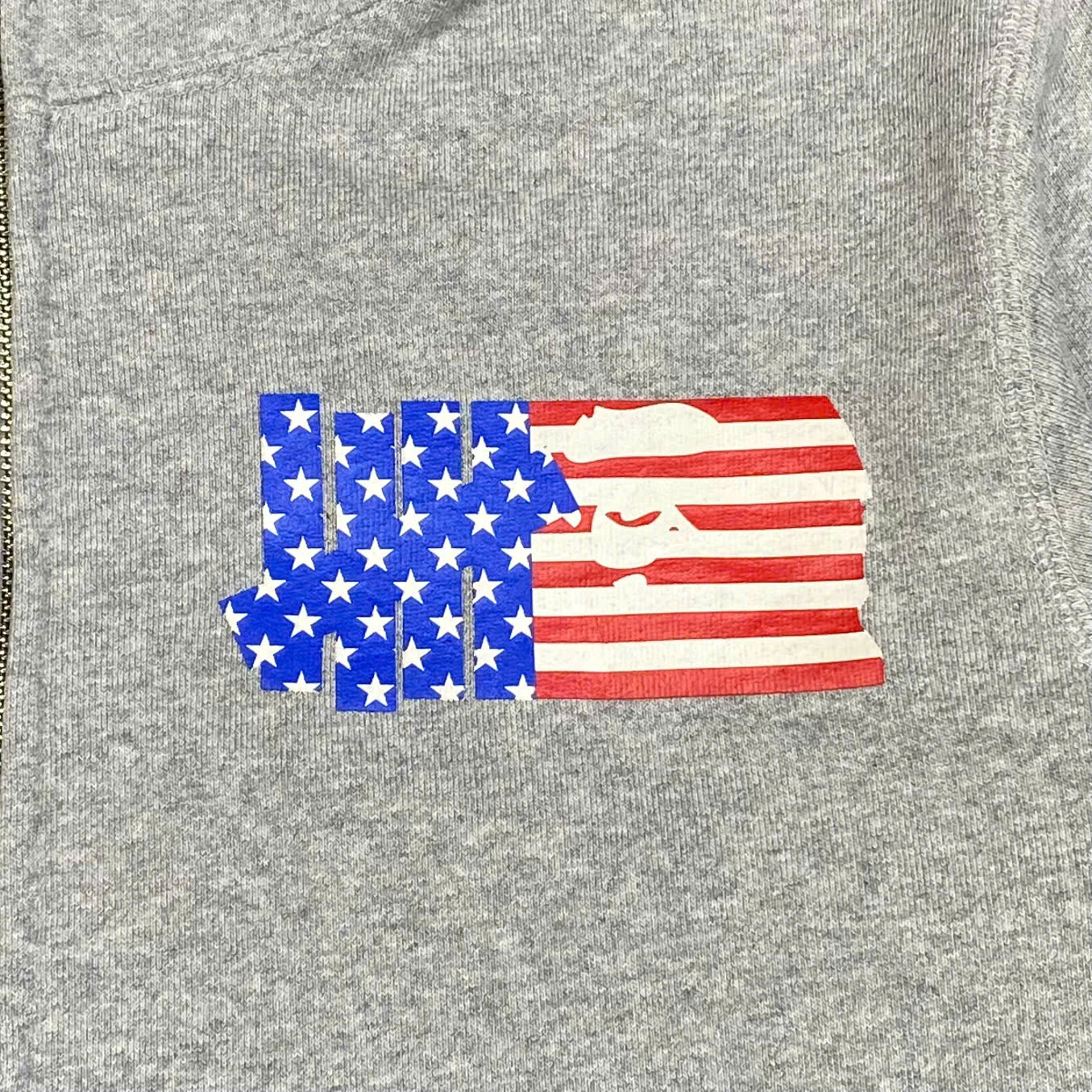  UNDEFEATED × BAPE HEAD LOGO FULL ZIP HOODIE 