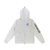  UNDEFEATED × BAPE HEAD LOGO FULL ZIP HOODIE 