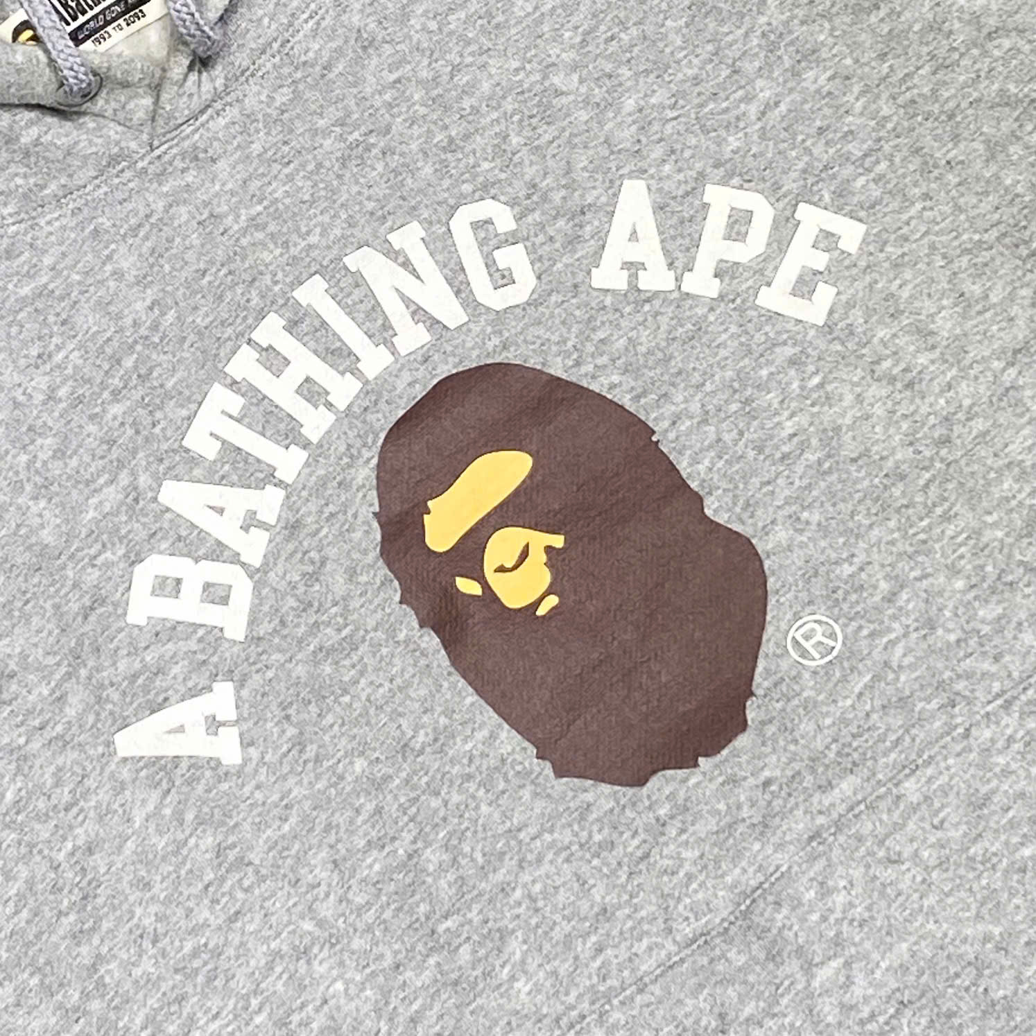  BAPE CLASSIC APE HEAD HOODIE GREY 