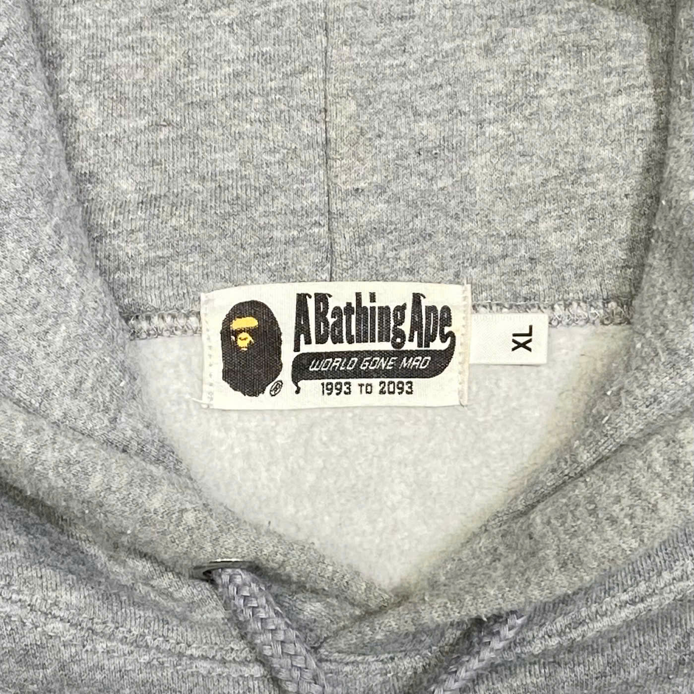  BAPE CLASSIC APE HEAD HOODIE GREY 