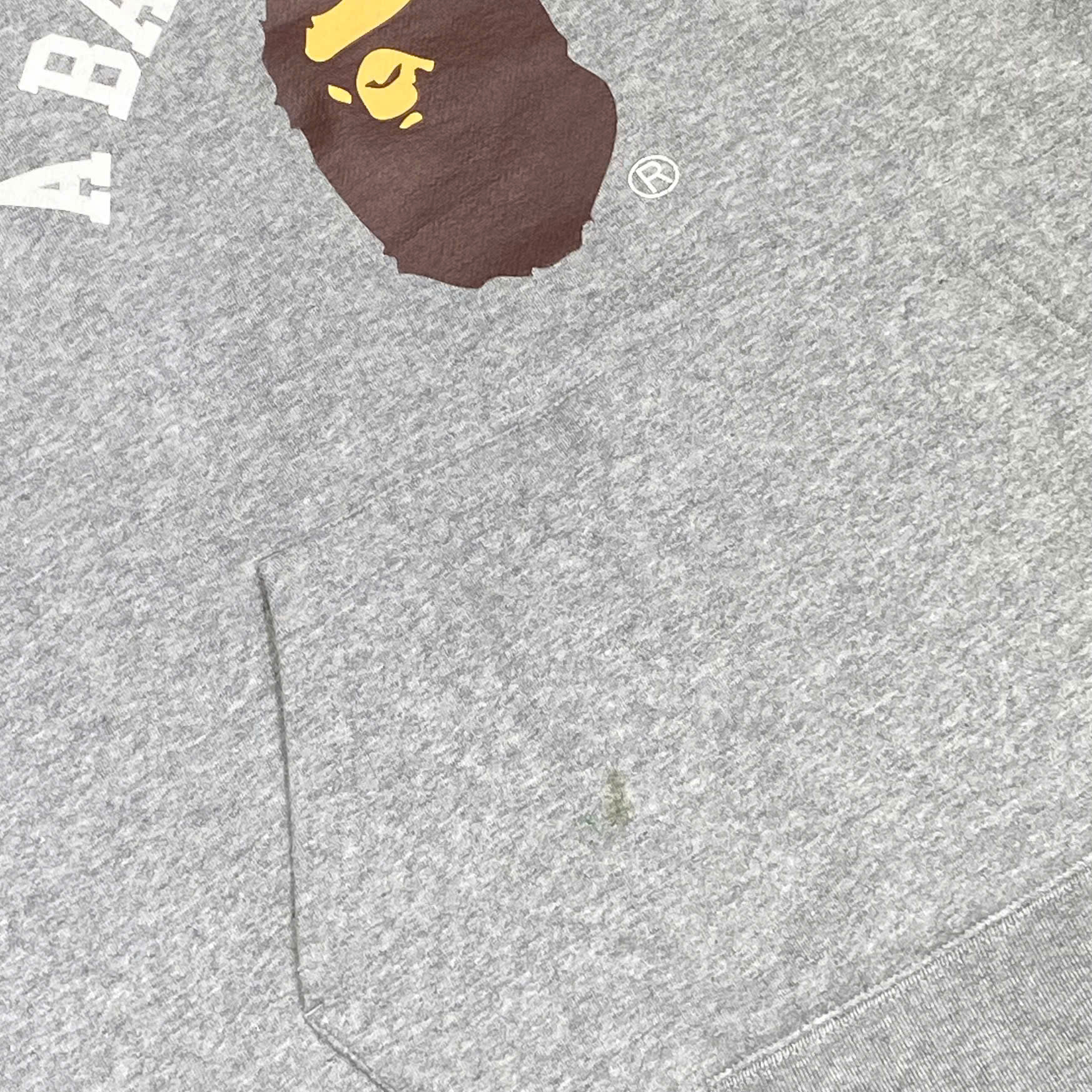  BAPE CLASSIC APE HEAD HOODIE GREY 
