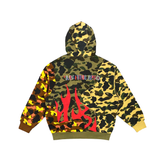  BAPE 1ST CAMO UPCYCLED RELAXED FIT FULL ZIP HOODIE 