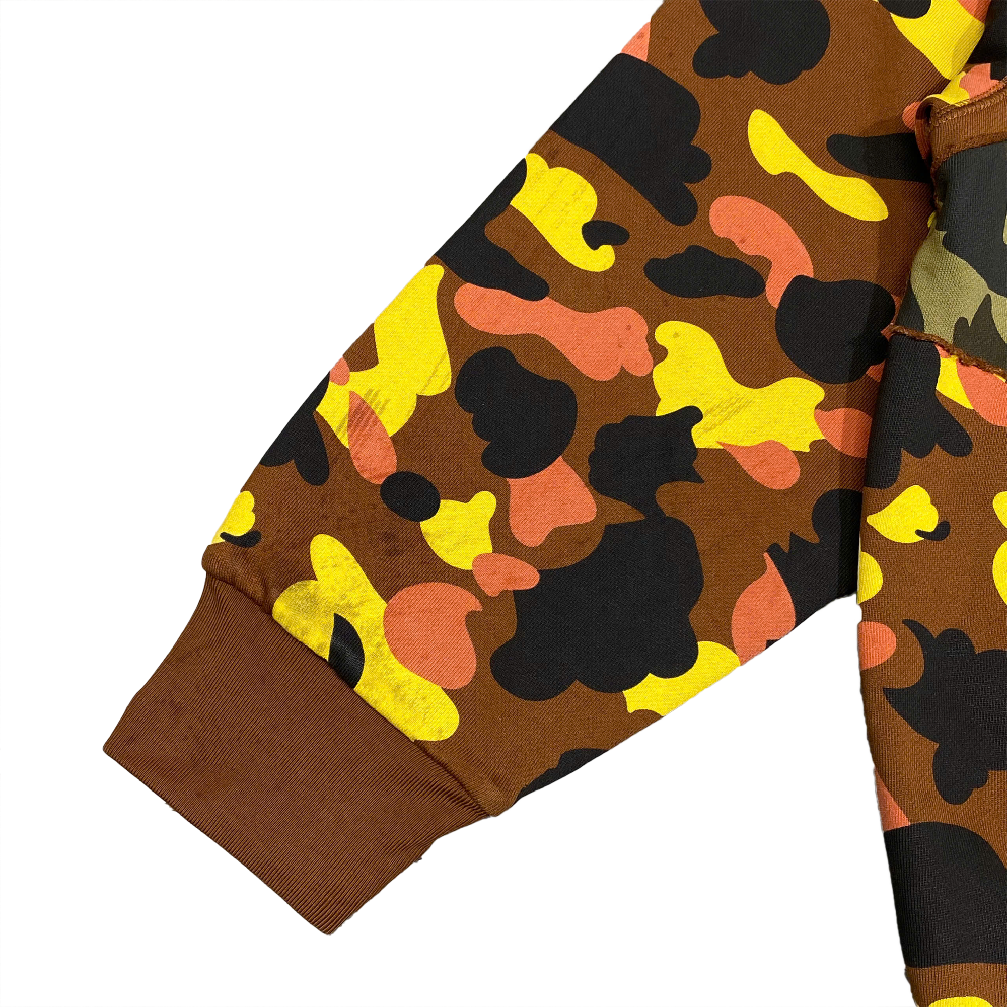  BAPE 1ST CAMO UPCYCLED RELAXED FIT FULL ZIP HOODIE 