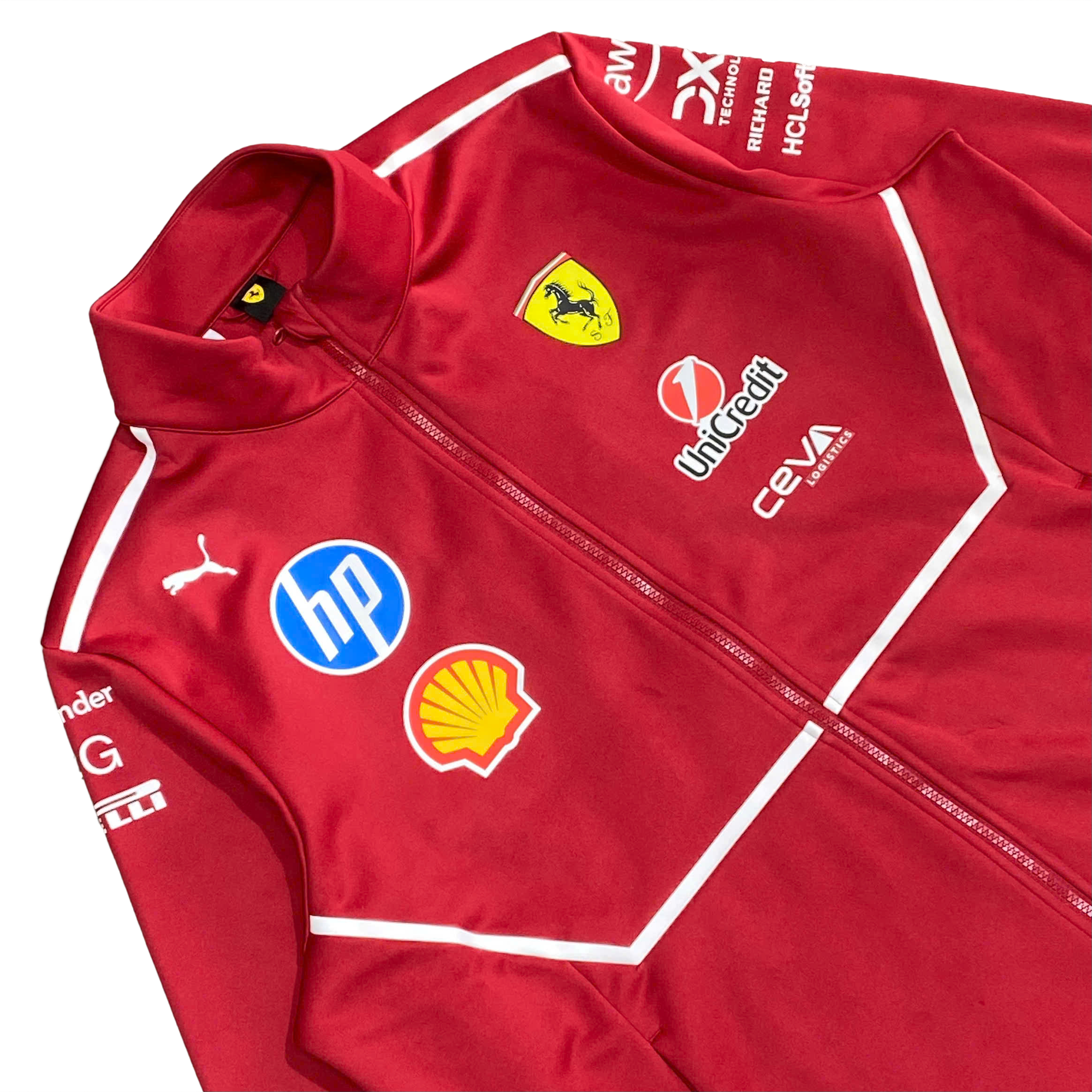  PUMA X SCUDERIA FERRARI 2025 TEAM SOFTSHELL ZIP JACKET 