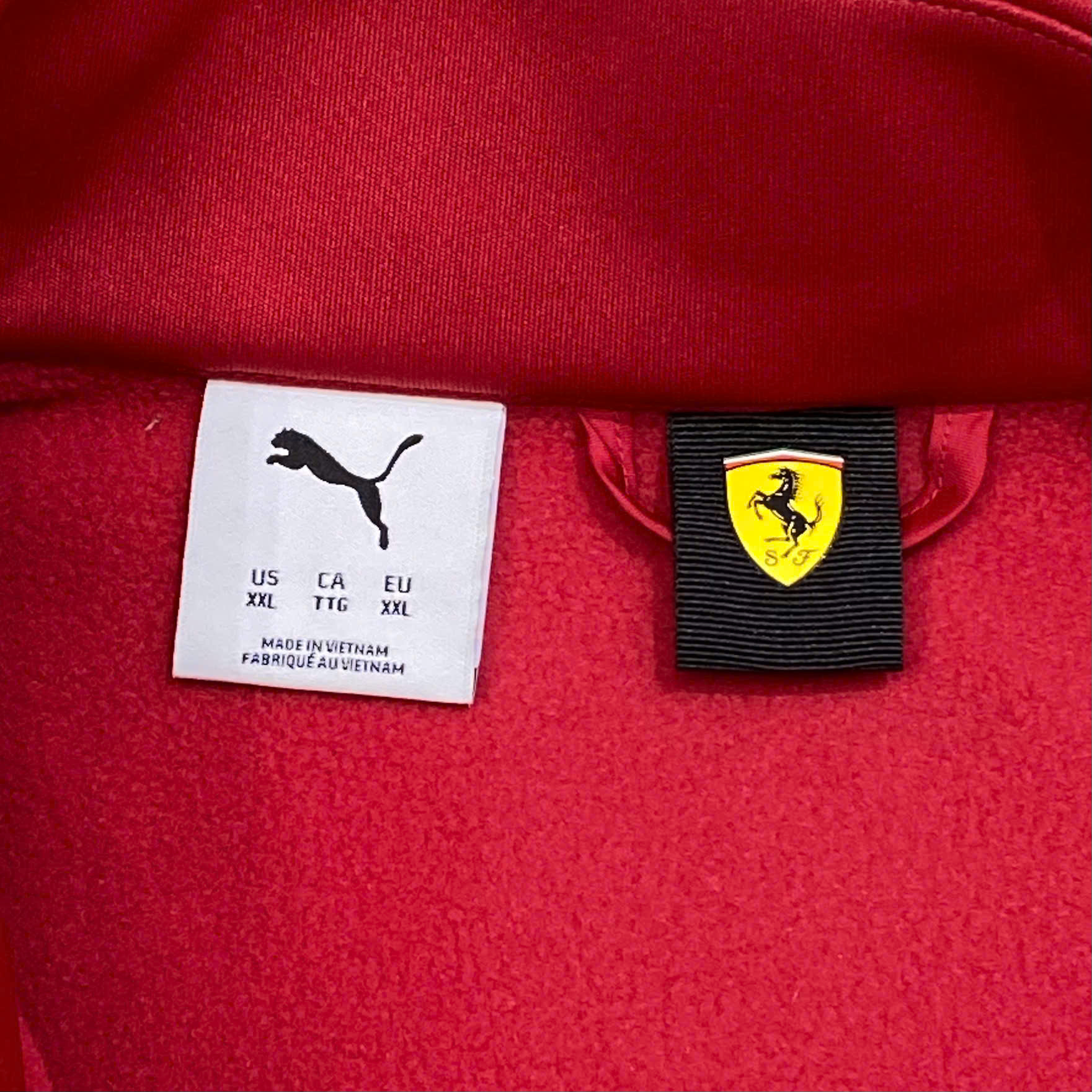  PUMA X SCUDERIA FERRARI 2025 TEAM SOFTSHELL ZIP JACKET 