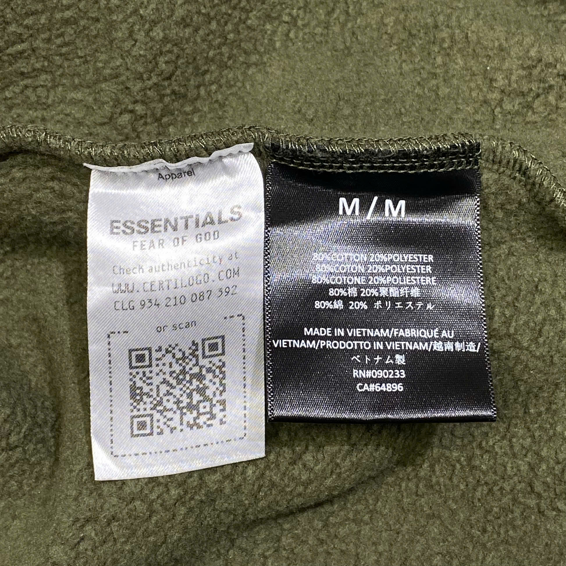  FEAR OF GOD ESSENTIALS FLEECE CREWNECK 
