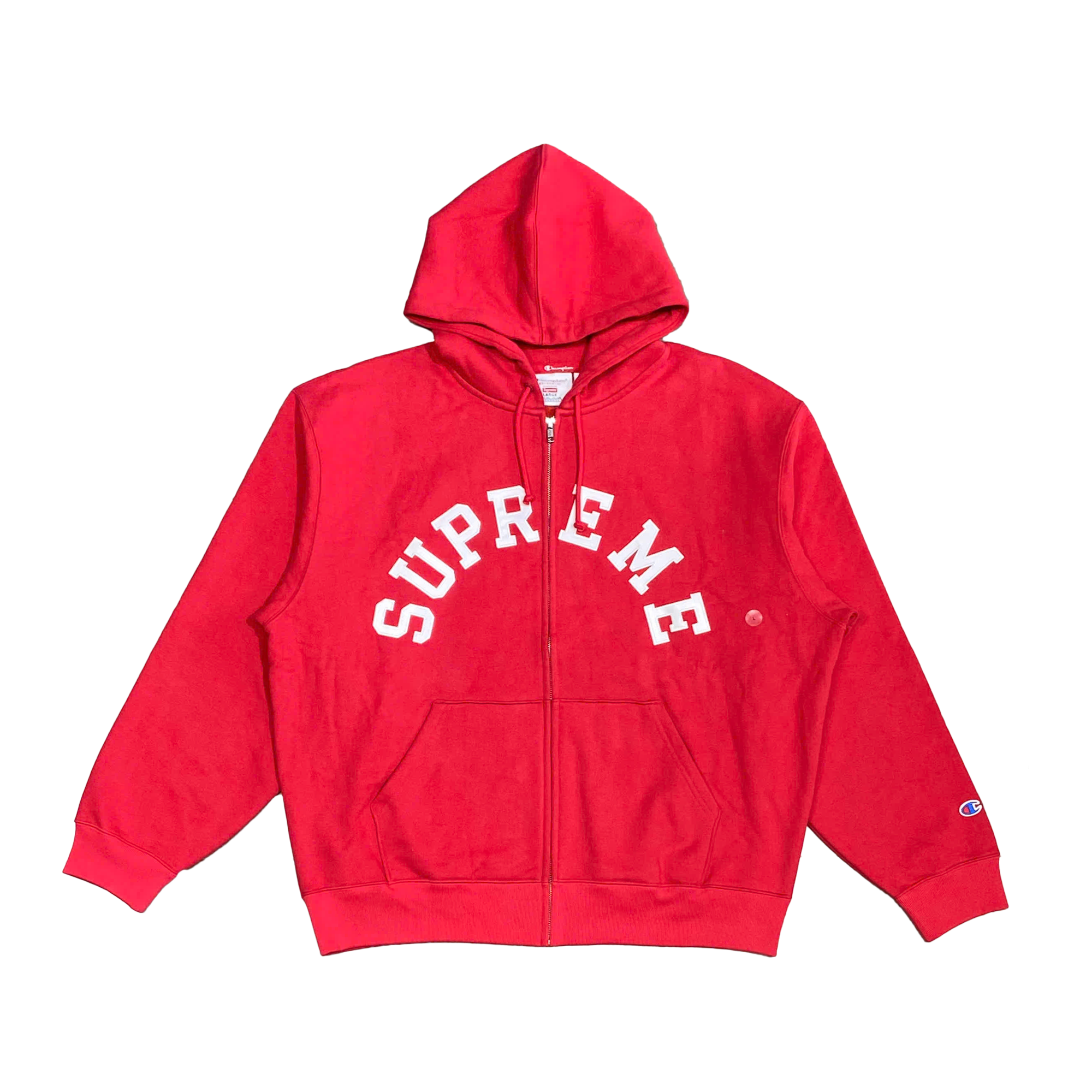  SUPREME CHAMPION ZIP UP HOODED SWEATSHIRT 