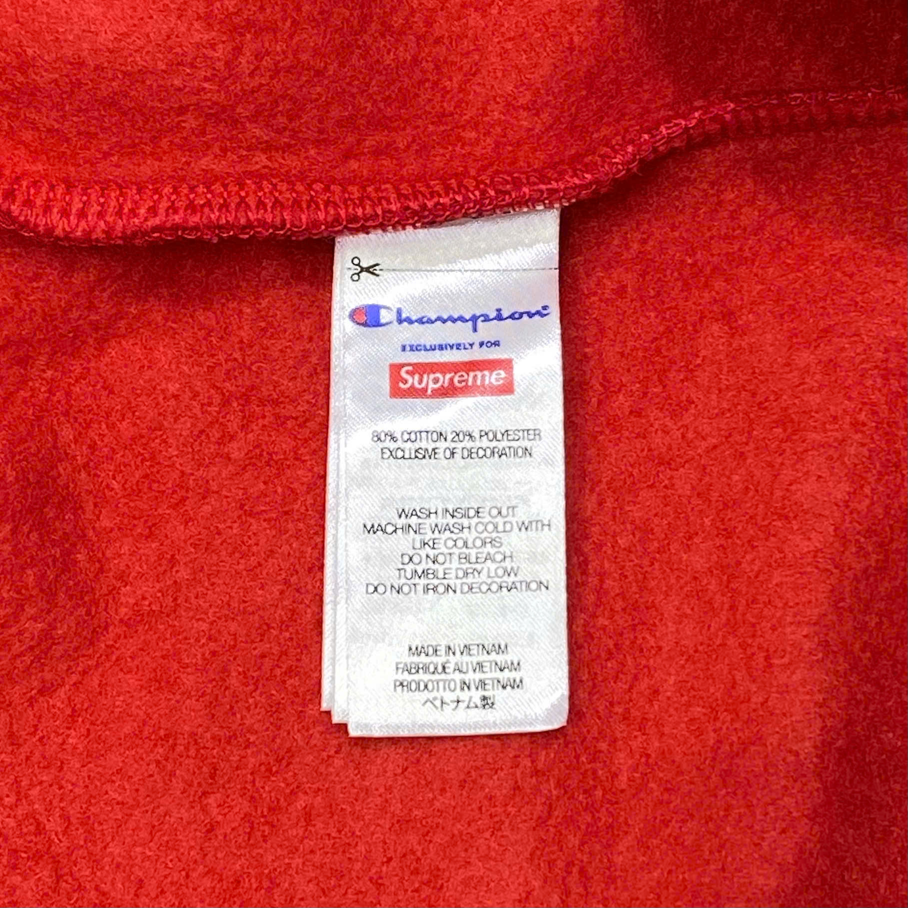  SUPREME CHAMPION ZIP UP HOODED SWEATSHIRT 