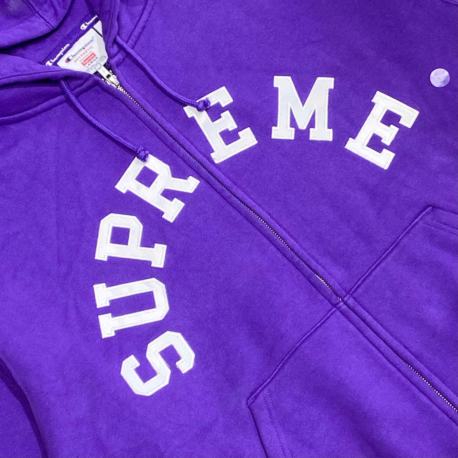  SUPREME CHAMPION ZIP UP HOODED SWEATSHIRT 