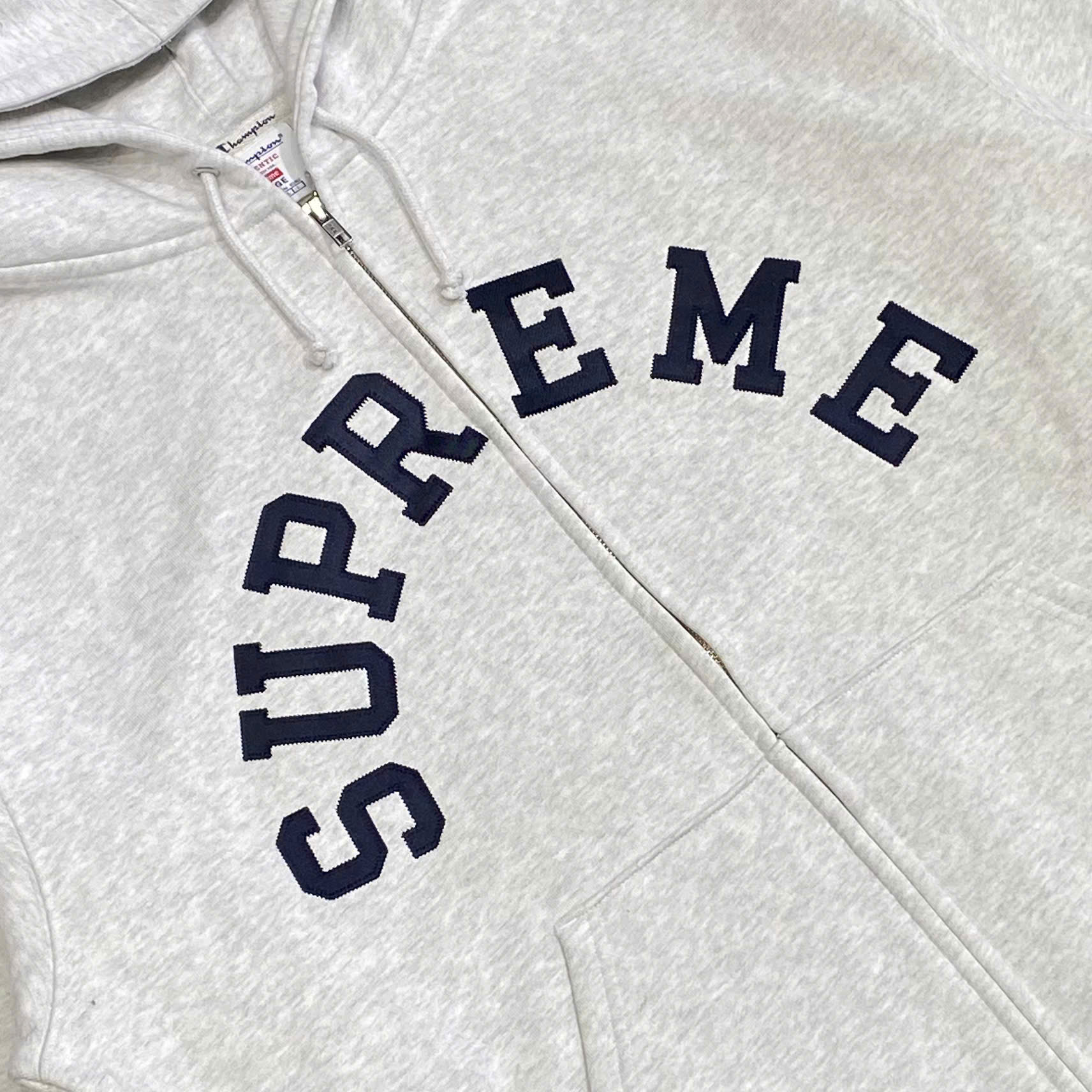  SUPREME CHAMPION ZIP UP HOODED SWEATSHIRT 