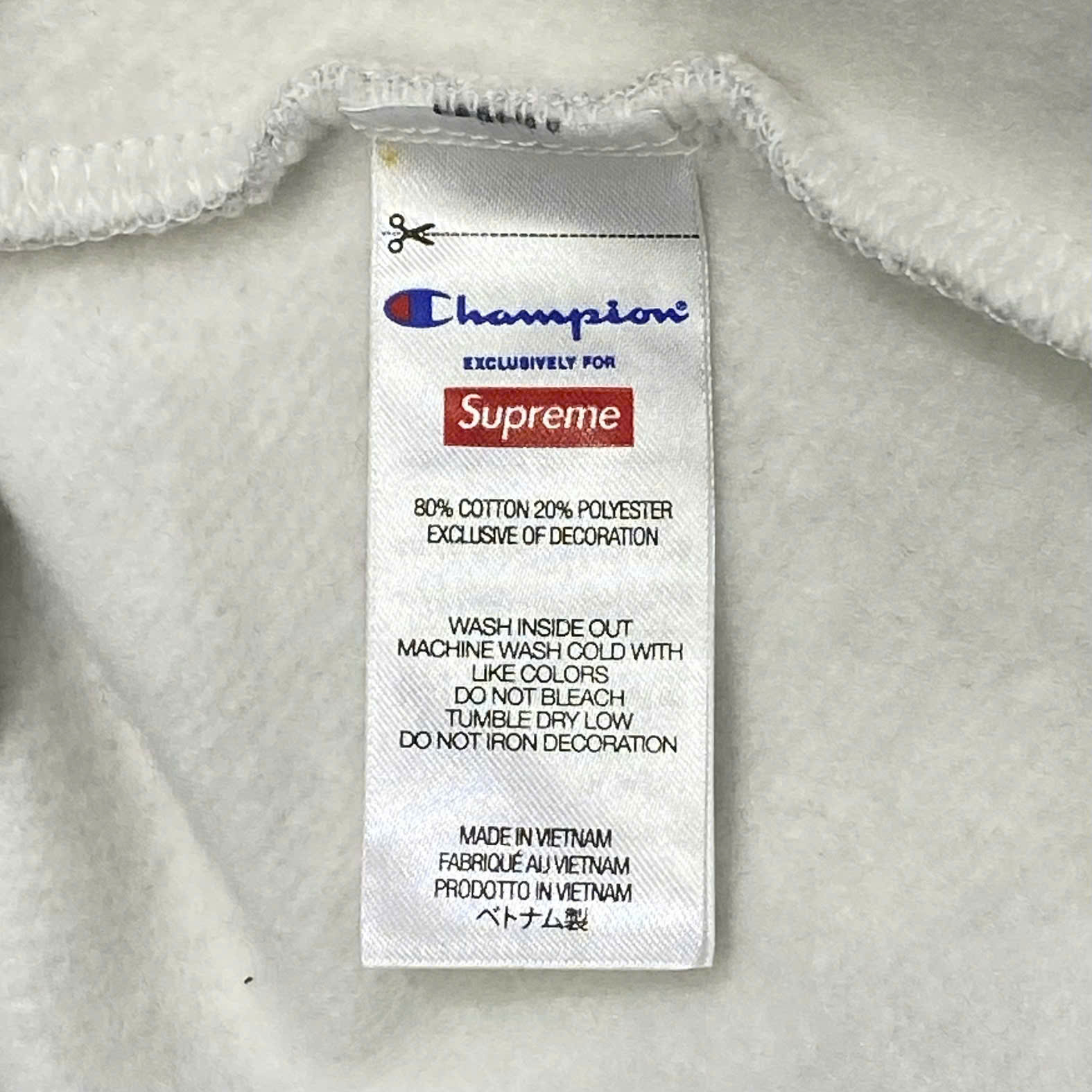  SUPREME CHAMPION ZIP UP HOODED SWEATSHIRT 