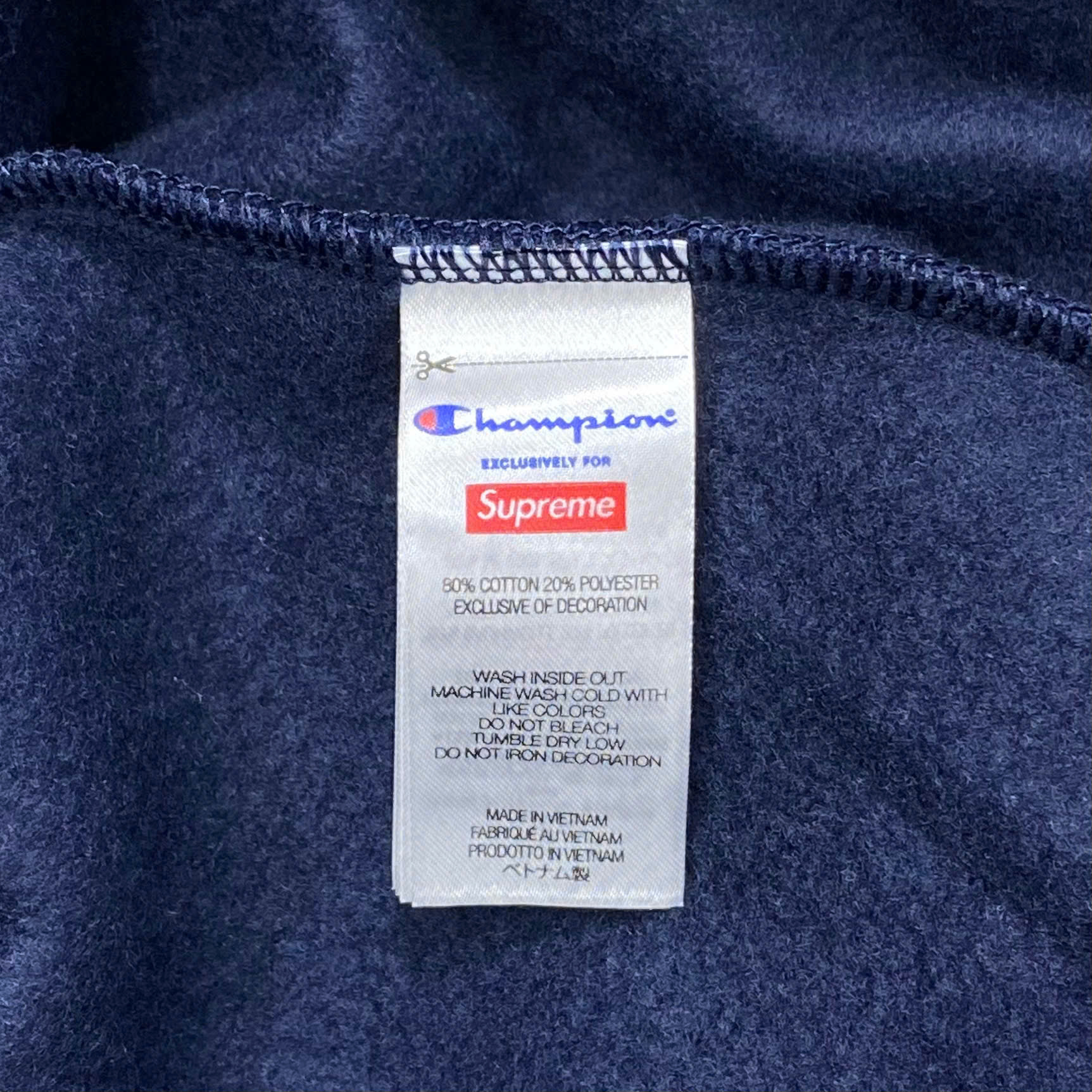  SUPREME CHAMPION ZIP UP HOODED SWEATSHIRT 
