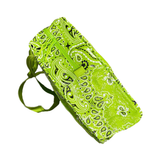  SUPREME BANDANA TARP LARGE DUFFLE BAG BRIGHT GREEN 