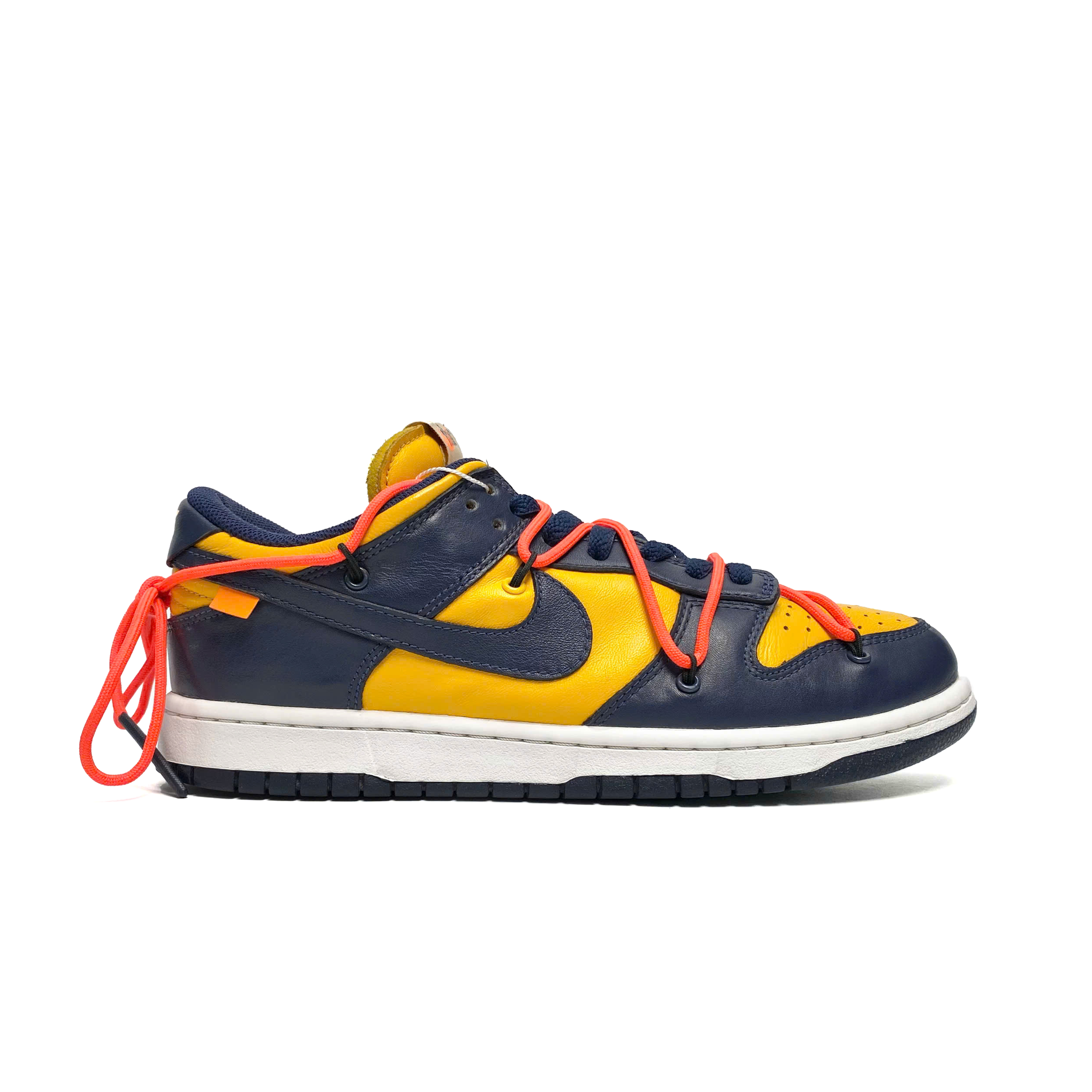  NIKE DUNK LOW OFF-WHITE UNIVERSITY GOLD MIDNIGHT NAVY CT0856-700 