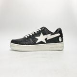  A BATHING APE BAPE LOW BLACK WHITE OZX SH M191052 L 