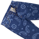  LEVI'S X SNOOP DOGG JEANS LOT 420 PAISLEY BANDANA BLUE WEED 