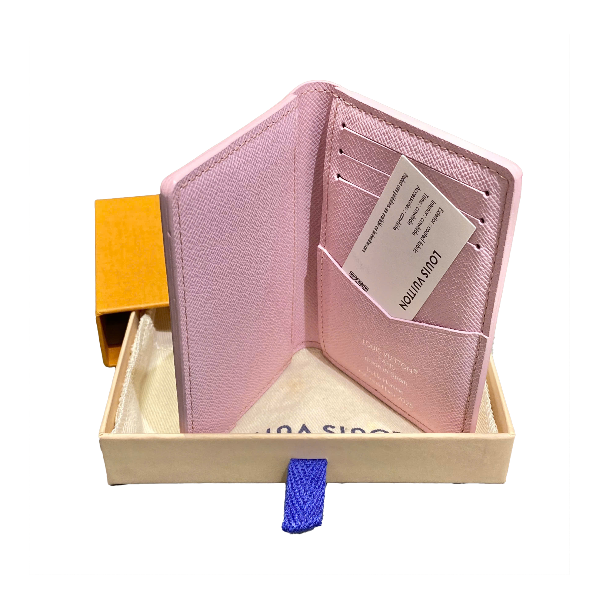  LOUIS VUITTON X NIGO MONOGRAM PARIS TOKYO POCKET ORGANIZER PINK 
