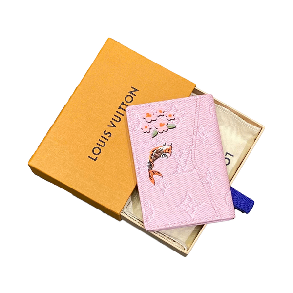  LOUIS VUITTON X NIGO MONOGRAM PARIS TOKYO POCKET ORGANIZER PINK 