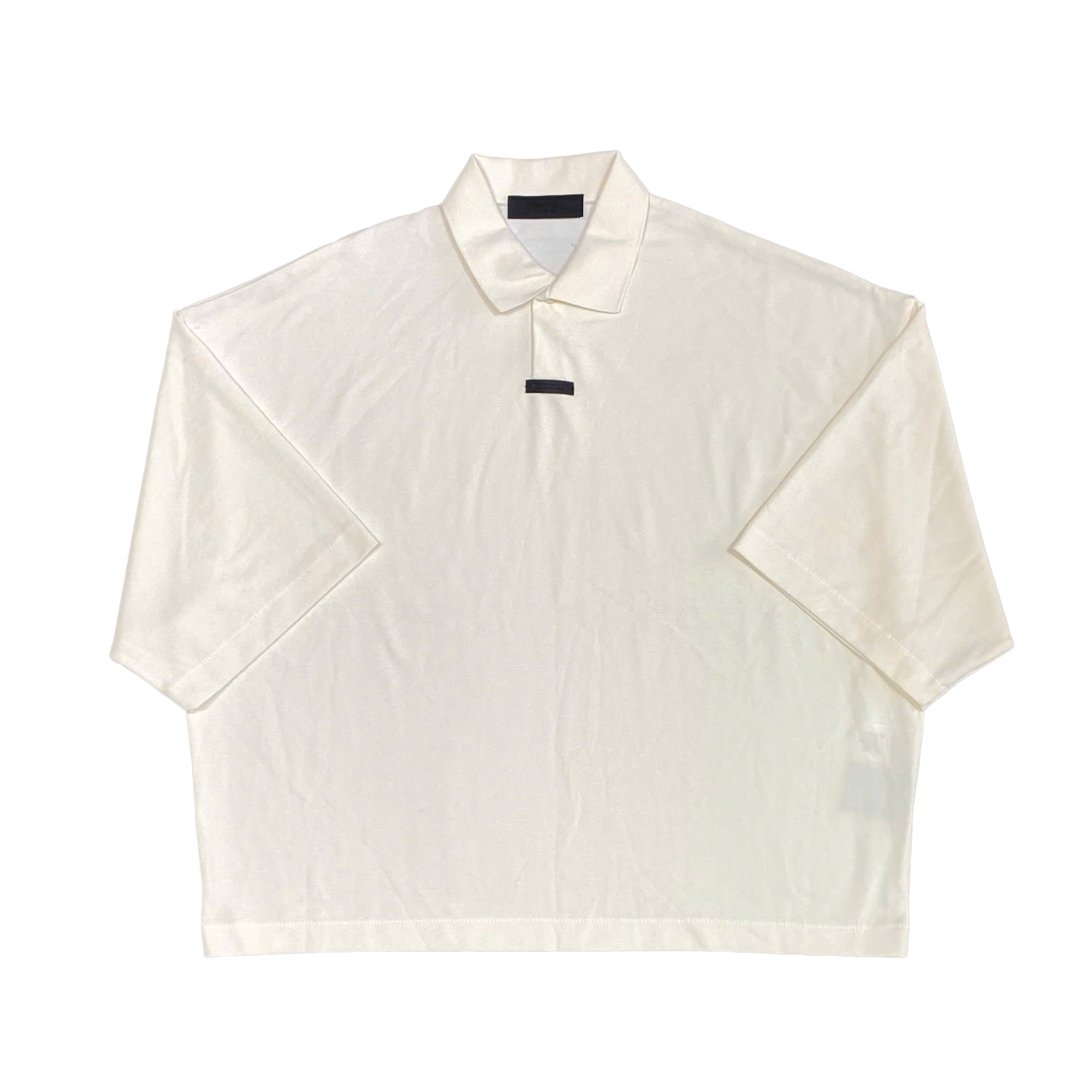  FEAR OF GOD ESSENTIAL LOGO PIQUE POLO SHIRT SHELL (125BT244332F) 