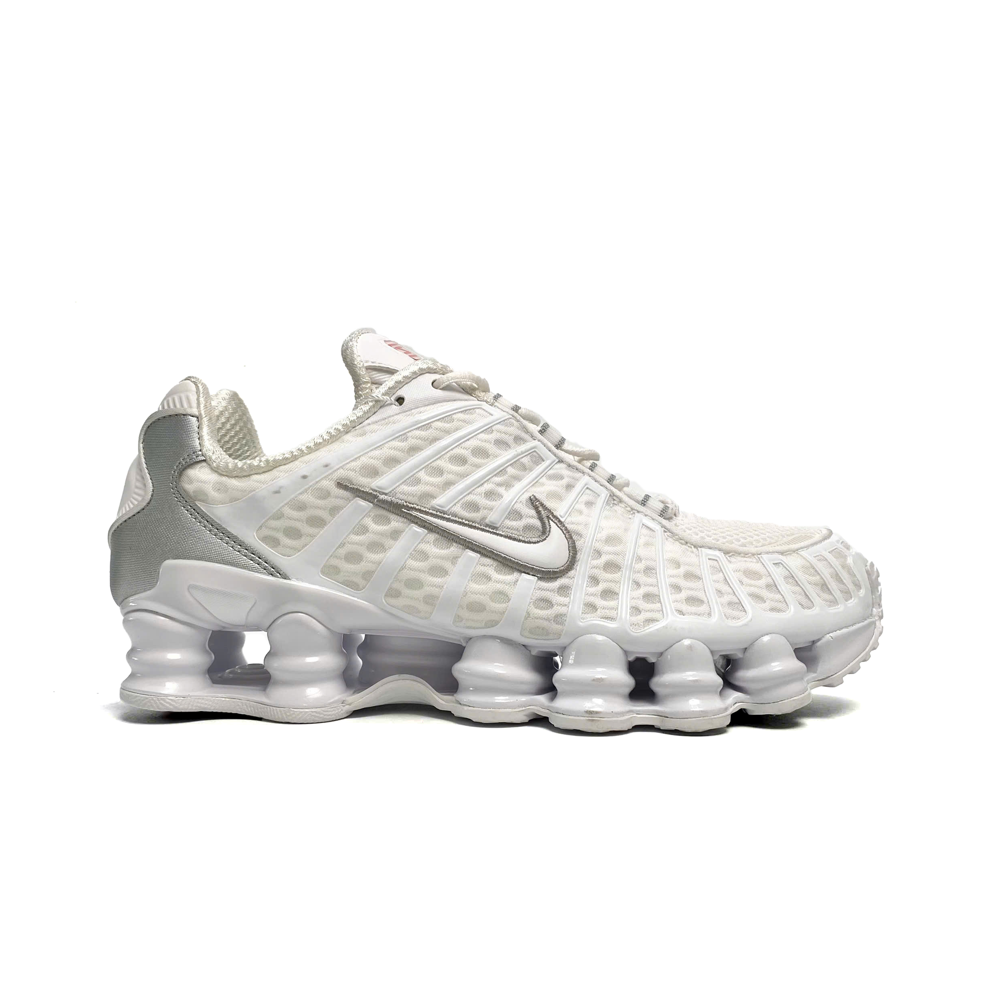  NIKE SHOX TL WHITE METALLIC SILVER AV3595-100 