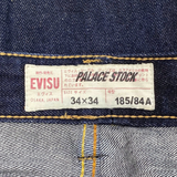  PALACE X EVISU DICE DENIM JEAN 