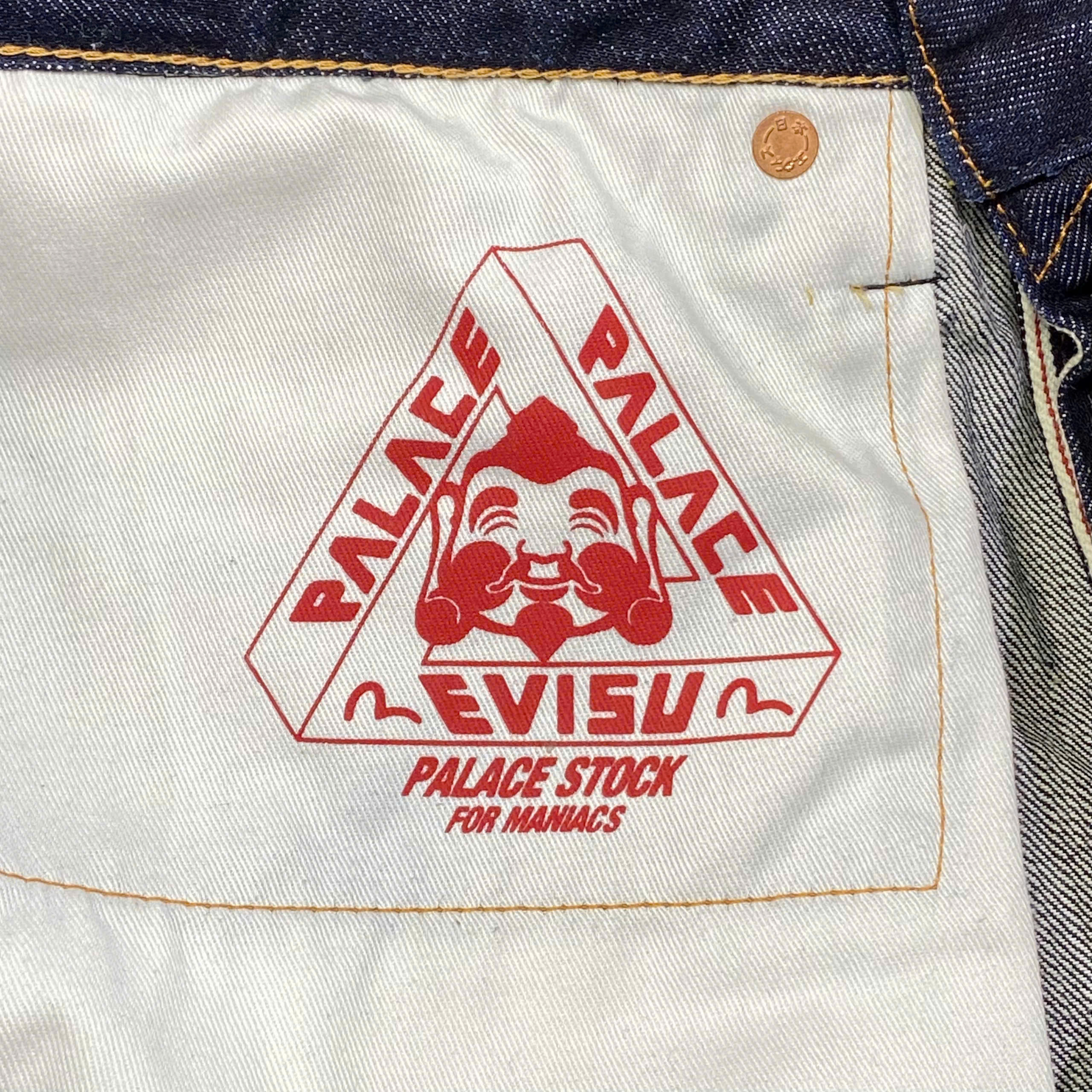  PALACE X EVISU DICE DENIM JEAN 