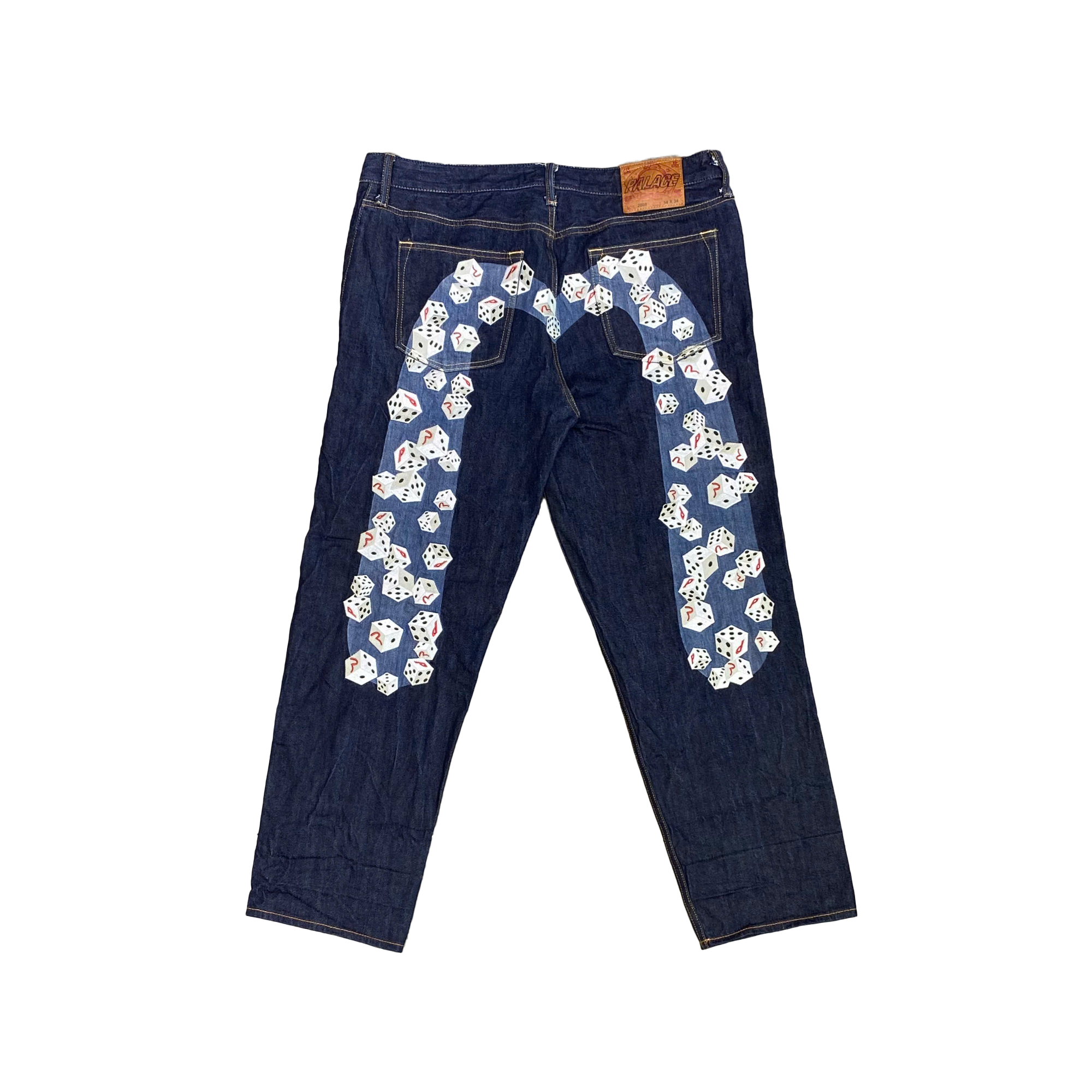  PALACE X EVISU DICE DENIM JEAN 