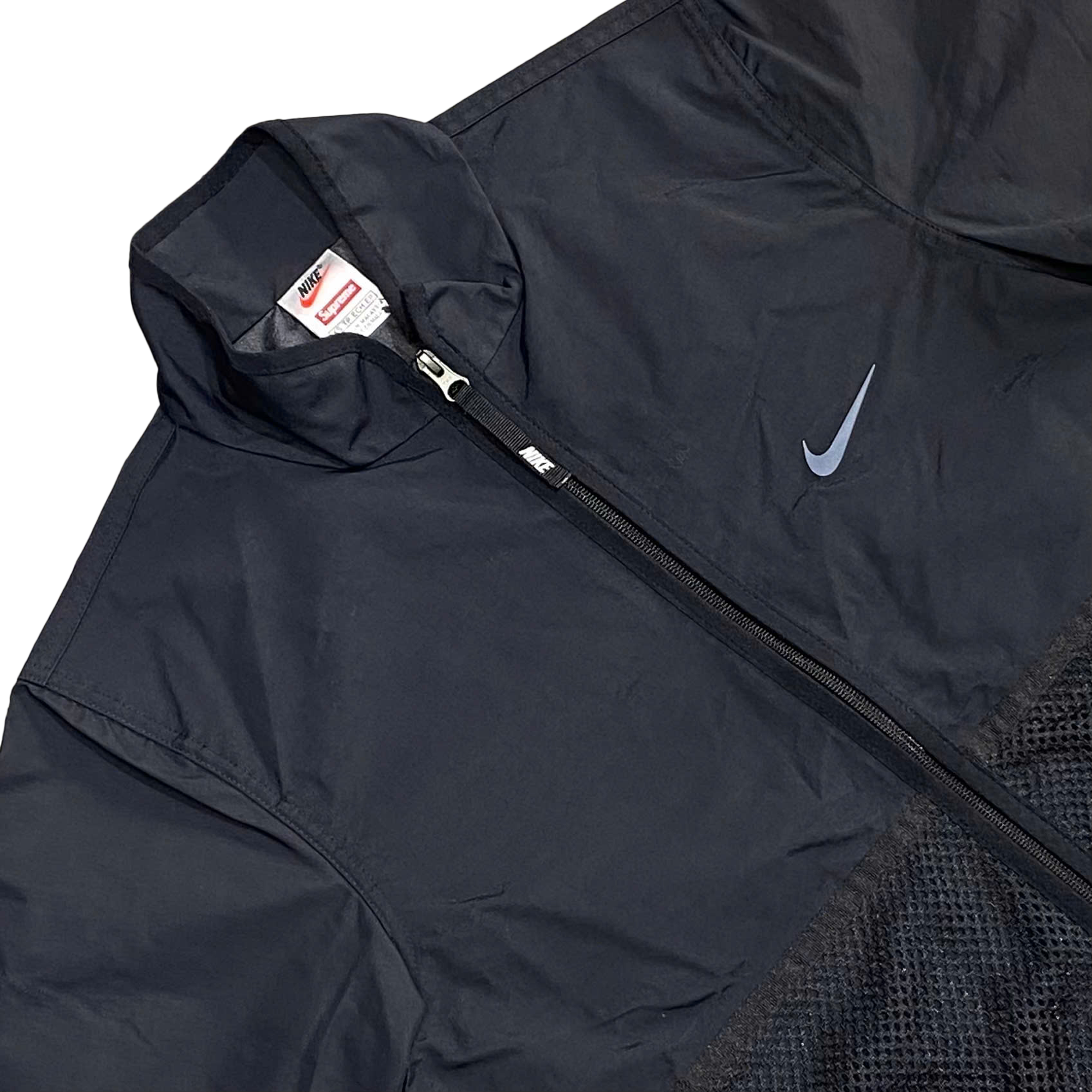  SUPREME X NIKE TRAIL RUNNING JACKET BLACK 