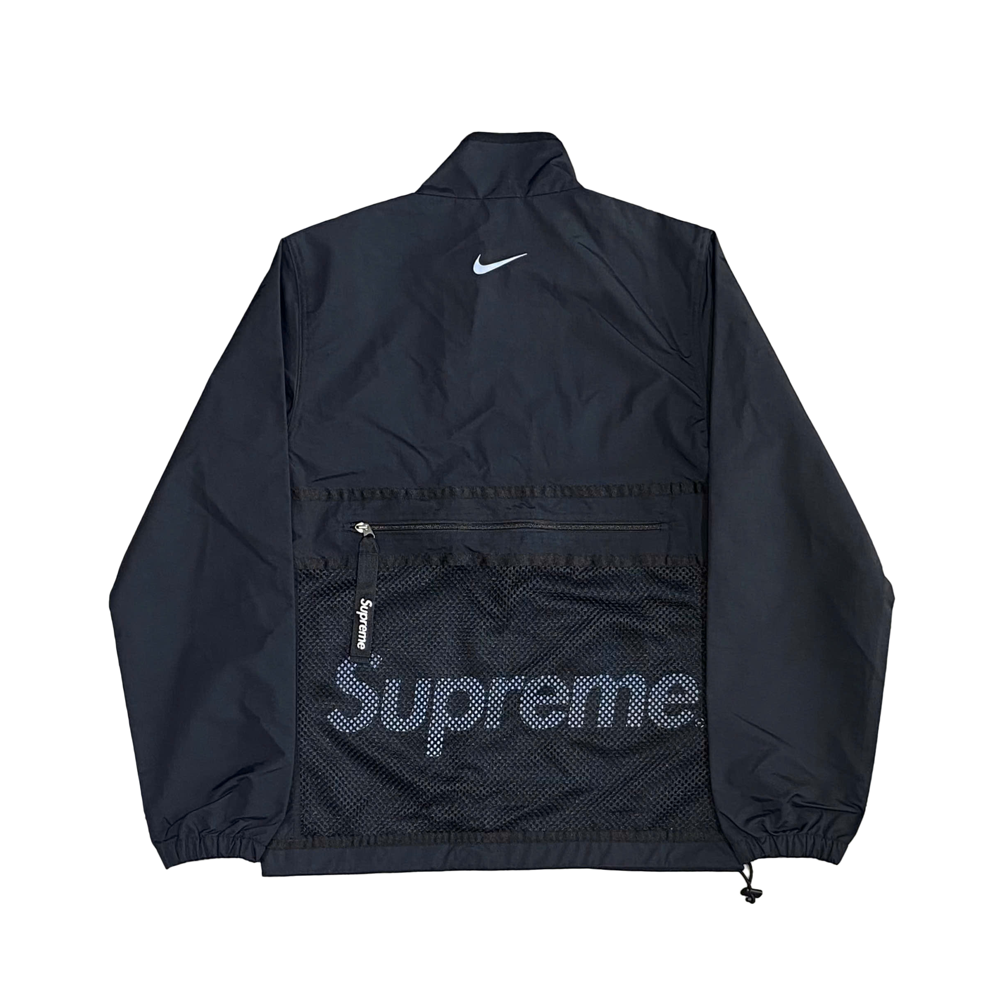  SUPREME X NIKE TRAIL RUNNING JACKET BLACK 