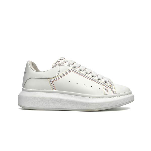  ALEXANDER MCQUEEN CONTRAST STITCH WEDGE SOLE 